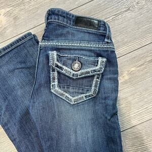 Daytrip Leo Bootcut Jeans Size 25 Low Rise Stretch Y2K